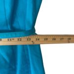 Peter Nygard Women's Size 8 Blue Sheath Blue Belted Career Knee Dress Photo 7