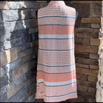 BB Dakota  Avery Stripe Linen Blend Vest Size Medium Photo 4