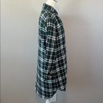 Selina Lounge Plaid Flannel Pajama Shirt Green Size Medium Photo 2