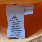 Sleeper Atlanta Linen Off-Shoulder Midi Dress Coral Orange Size Medium NWT Photo 11