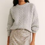 Akira  Chicago Red Label Gold Sequined Scalloped Hem Mini Skirt Photo 0