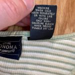 Sonoma  Y2K Cropped Green Yellow Striped Tee Shirt Womens XLarge Photo 8