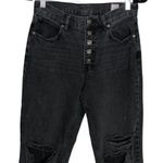 Free People We The Free Blossom Rigid Skinny High Rise Jeans Washed Black sz 27 Photo 3