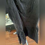 Free People  Surley Mini Black Long Sleeve Dress Photo 3