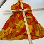 Faithfull the Brand Faithful‎ The Brand Dress Womens 8 Orange Odette Floral Print Mini Photo 7