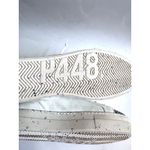 P448  Thea Glitter Casual Designer Sneakers White Silver Size 42 (9-9.5) NEW Photo 9