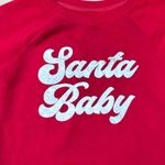 Grayson Threads  Red Santa Baby Crewneck Sweatshirt Women’s Small Photo 3