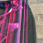 Bisou Bisou  fuchsia black stretch pencil skirt xl Photo 2