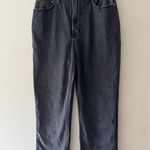 Abercrombie & Fitch Curve Love Ultra High Rise Ankle Straight Jeans Faux Leather Photo 2