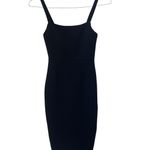 Lulus Guessing Game Black Bodycon Midi Dress XS Black Photo 4