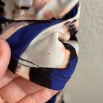 Parker Blouson Catalina Dress Stretch Drape Faux Wrap Watercolor Dolman Sleeve S Photo 15