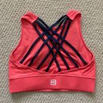 IdealFit Strappy Padded High Neck Sports Bra Size Small Medium Support EUC Black Photo 0