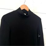 AGOLDE Turtleneck Long Sleeve Bodysuit in Black Photo 4
