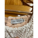 Chicwish Women’s Small White Lace Off Shoulder Dress Short Sleeve Lined Mini Photo 1