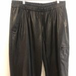 Karl Lagerfeld Paris Womens Faux Leather Pull On Sweatpants Jogger Pants Photo 1