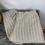 Beach Lunch Lounge Linen Blend Giavanna Sailing Tan & White Pants XS Photo 8