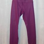CRZ Yoga  SMALL sports leggings magenta shimmer NWT womens Photo 1
