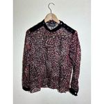 The Kooples NWOT  Floral & Velvet Lace Top Size XS‎ Photo 2