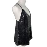 Grace Karin Grace Karin Black Sequin Camisole Top 2XL Lined Sparkle Tank Adjustable Strap Photo 1