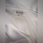 Elliatt NEW Gabi Asymmetric Peplum One shoulder white Minidress Sz S Photo 3