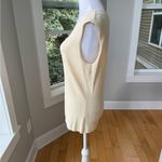 Jones New York  Butter Yellow Ribbed Square Neck Sleeveless Knit Top Size XL New Photo 1