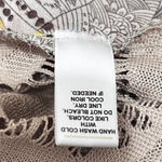 Cato Kimono Cardigan S Cream Multicolor Abstract Crochet Back Open Front Boho Photo 10