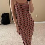 Striped Midi Dress Multi Size XS Photo 0
