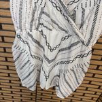 C. Luce C. Luce White Beaded Romper Size Large Photo 3
