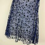 Victoria's Secret Vtg Victoria’s Secret Sheer Velvet Babydoll Slip Dress Sz Medium Navy Blue Black Photo 10
