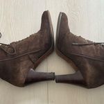 Vintage Varda Lace up Suede Booties Italian made Size 6.5 Photo 9