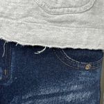 Levi's Gray Distressed Cotton Blazer With Colorful Button Detail Size Small Photo 2