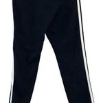 Adidas  Black with White Stripes Athletic Pants Photo 1