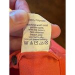 Madewell  Orange Crew Neck Keyhole Neck Short Sleeve Tailored Pleated Top Size XS Photo 11