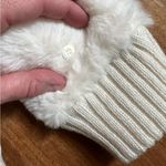 American Eagle Women’s White Fluffy Mittens Photo 3