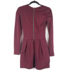 Wilfred ARITZIA Tartine Burgundy Fit and Flare Dress Size 2 Photo 3