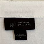 J. Jill Women’s White Short Sleeve V Photo 2