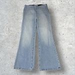 SPRWMN Los Angeles Pull‎ On Wide Leg Flare Crop Jeans Leggings Revolve Sz M Blue Size M Photo 2