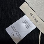 Eberjay Eberjey Elon Black Bound Ribbed‎ V-Neck Jumpsuit Black Lounge Sz L NWT Photo 4