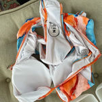 SheIn NEW One Piece Swimsuit Orange Blue Abstract Pattern 4XL Photo 5