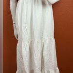 Universal Threads Universal Thread Cream 100% Cotton Long Sleeve Dress Size Medium Photo 9