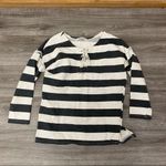 Maybe Baby Striped Lace up Sweatshirt L White Size L Photo 3