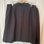 Tahari ‎ Gray Pinstripe Three Piece Skirt Suit Set Size 14 Photo 8