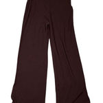 H&M  Pull-On Wide Leg Knit Pants Elastic Waist Brown S Photo 0