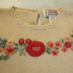 Orvis Vintage  Manchester Vermont Medium Embroidery Short Sleeve Knit Shirt Top Photo 1