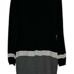 Charlie Paige ‎ Women's Black Gray Light Gray Long Sleeve Sweater Dress Size S Photo 0