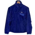 Patagonia Re-Tool Snap-T Pullover Women’s Size XS Blue Fleece Quarter Button Top Photo 0