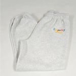 THE MAYFAIR GROUP Gender Inclusive ‘Empathy Always’ Embroidered Sweatpants Grey Gray Photo 2