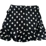 River Island River‎ Island Skirt Womens 6 US Black White Printed Ruffle Mini Photo 4