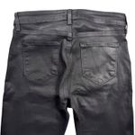 L'Agence L´AGENCE Mid Rise Coated Skinny Jeans Black Size 26 Split Ankle Photo 12