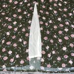 Wild Honey medium plunge v-neck dark green floral print long sleeve mini dress Photo 7